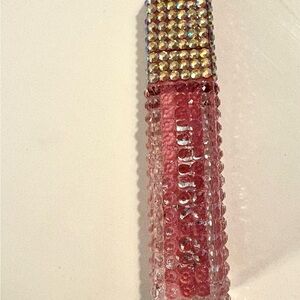 Bath and Body works Pink lip plumper adorned with rhinestones
